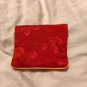 Silk jewelry pouch